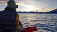 Lago Atitlan - Am frühen Morgen paddeln wir dem Sonnenaufgang entgegen
