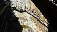 Bärenschützklamm - Die Steiganlage besteht aus 115 Brücken und 49 Leitern