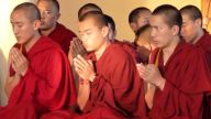 Tibetische Mönche in McLeodGanj