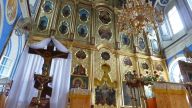 In der russisch-orthodoxen Kirche, Irkutsk, Sibirien
