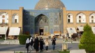 Isfahan - Portal und Kuppel der Lotfollah-Moschee