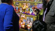 Día de muertos, Familienaltar, Oaxaca-Stadt