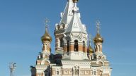 Russisch-orthodoxe Christ-Erlöser-Kirche in Oral / Uralsk