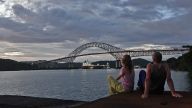Die Brücke der Amerikas überspannt die pazifische Einfahrt zum Panamakanal und verbindet symbolisch Nord- mit Südamerika.